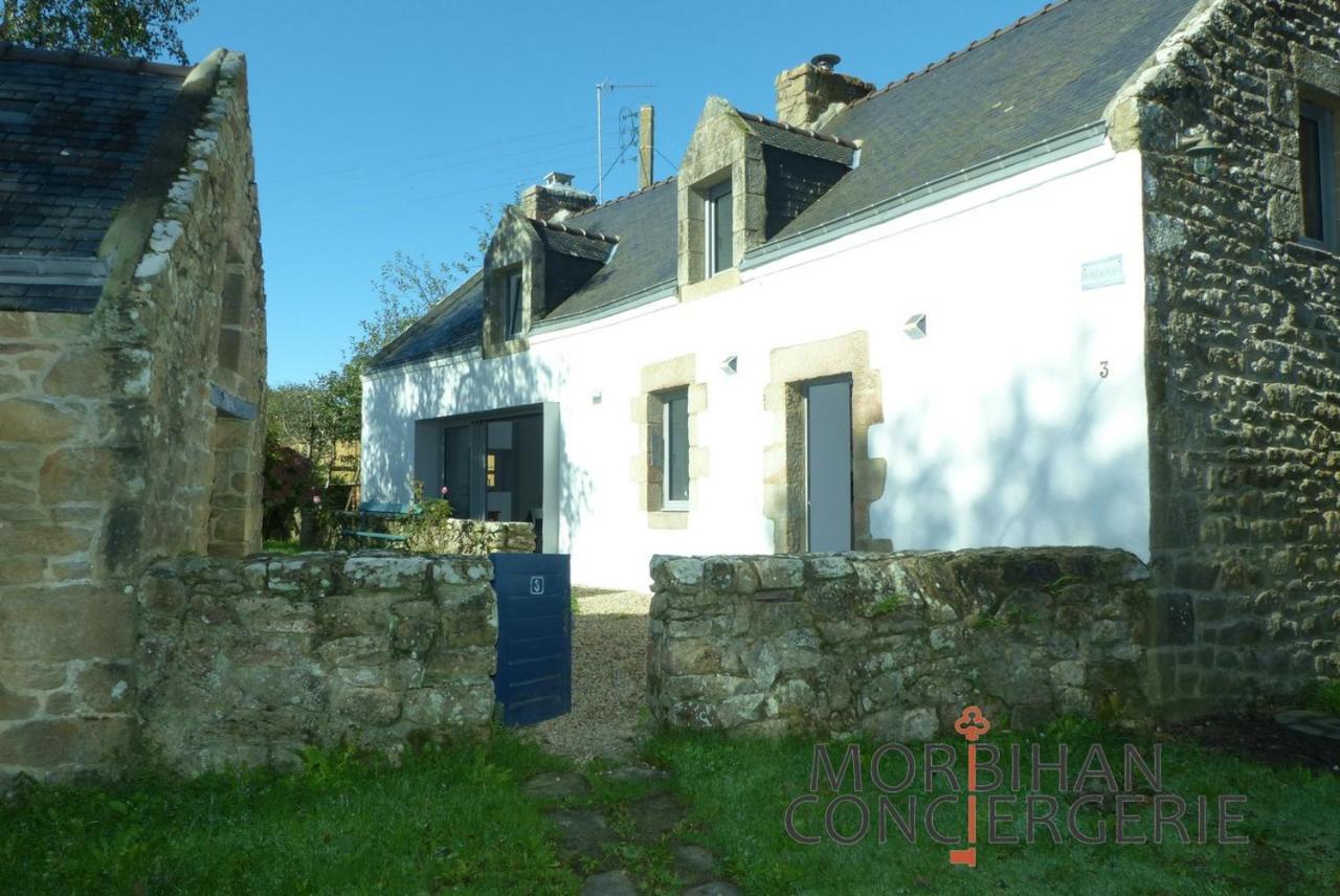 Belle Longere En Campagne A Larmor Baden Villa Buitenkant foto